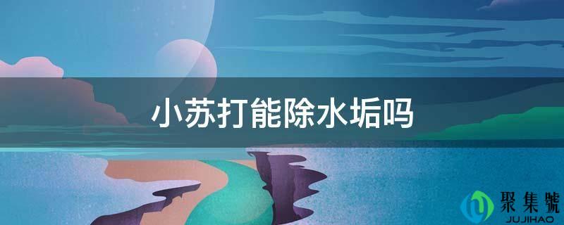 小苏打能除水垢吗