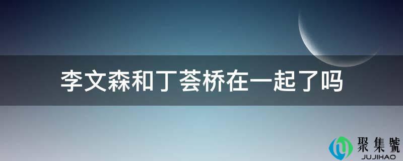 李文森和丁荟桥在一起了吗