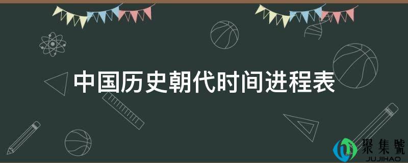 中国历史朝代时间进程表