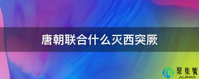唐朝联合什么灭西突厥