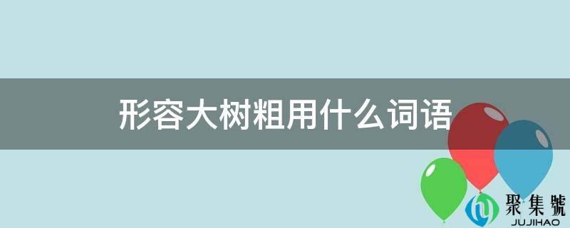 形容大树粗用什么词语