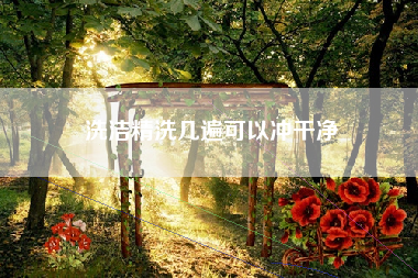 洗洁精洗几遍可以冲干净