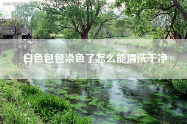 白色包包染色了怎么能清洗干净