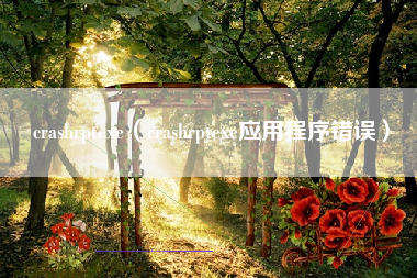 crashrptexe(crashrptexe应用程序错误) crashrptexe(crashrptexe应用程序错误)