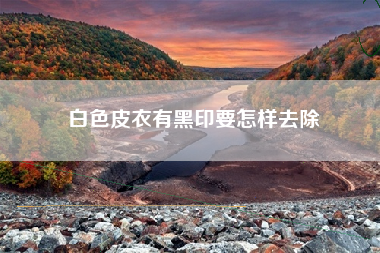 白色皮衣有黑印要怎样去除