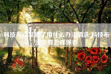 科技布沙发脏了用什么办法清洗 科技布沙发要怎样保养