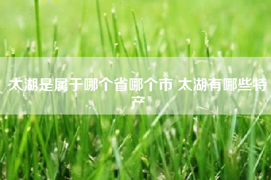 太湖是属于哪个省哪个市 太湖有哪些特产