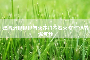 燃气灶哒哒哒有火花打不着火 如何保养燃气灶