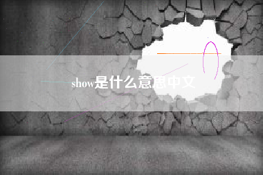 show是什么意思中文