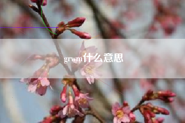 grwm什么意思