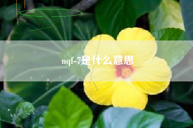 nqf-7是什么意思