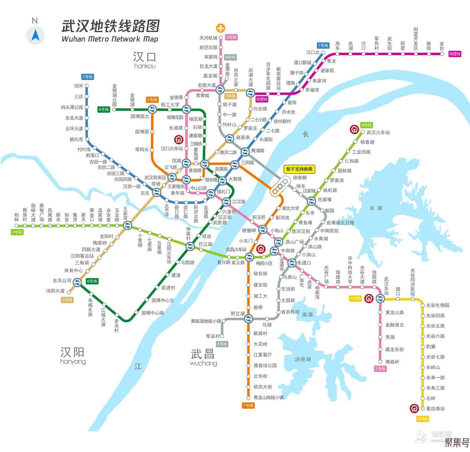 武汉地铁线路图高清晰最新(武汉地铁运营时间表最新)