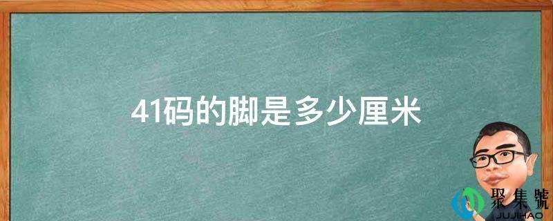 41码的脚是多少厘米袜子都不会了我(41码的脚是多长)