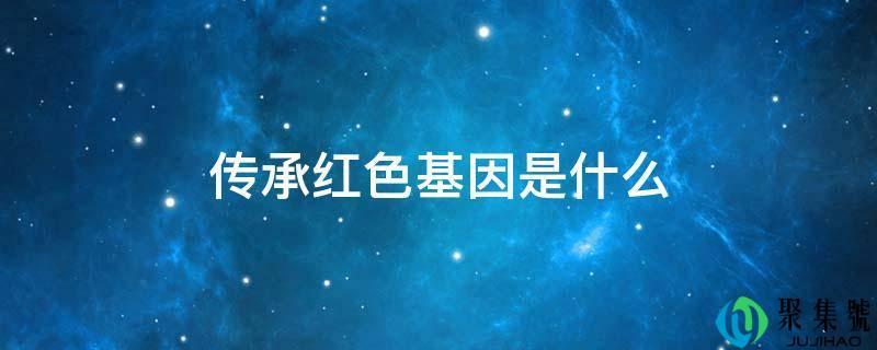 详细阅读:传承红色基因是什么意思(传承红色基因是什么意思详细一点行吗) 传承红色基因是什么意思(传承红色基因是什么意思详细一点行吗)