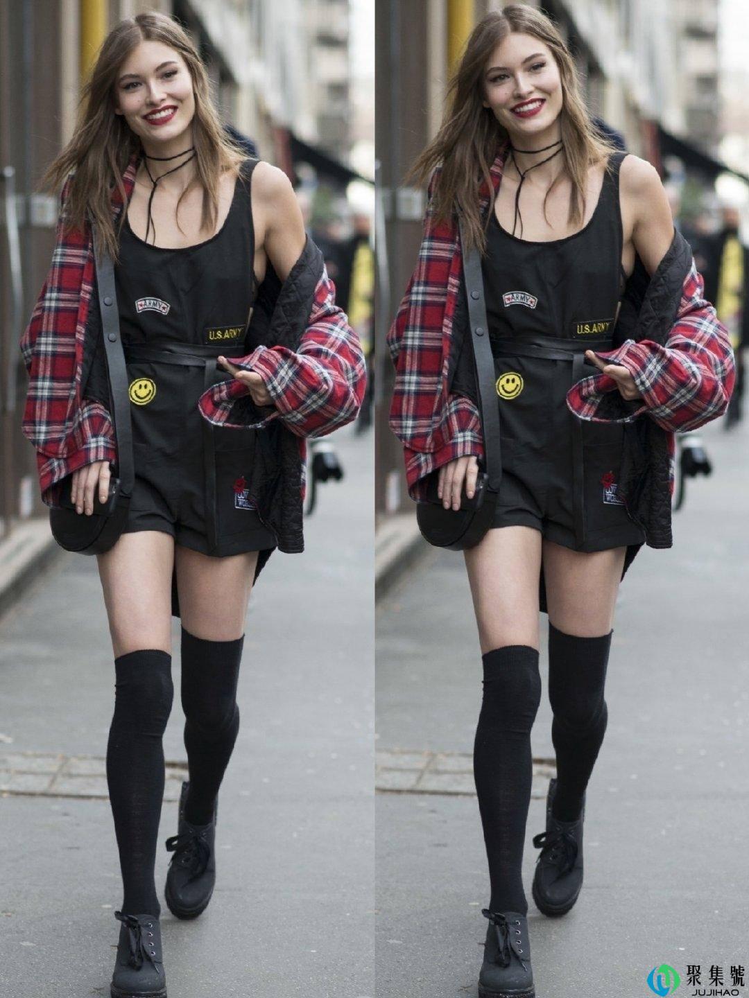 袜子露出一截才时髦!秋冬穿搭的点睛之笔,能发挥大作用