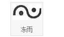 两个点一个弯天气符号 冻雨和冰雹的区别