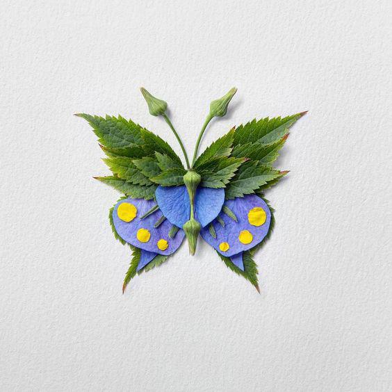 树叶手工粘贴画(树叶手工粘贴画图片大全)