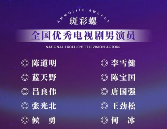 第2届电视节斑彩螺奖名单揭晓,陈道明李雪健侯勇等获奖
