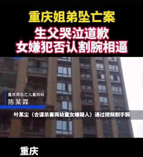 死刑!重庆姐弟坠亡案一审宣判,孩子母亲:和他相恋毁了我一生