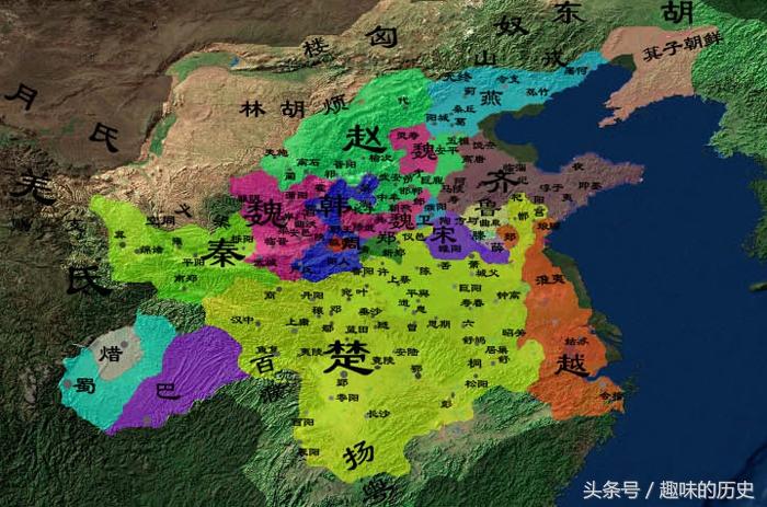 对应战国七雄的历史和地图,看看你属于七国中的哪一国?