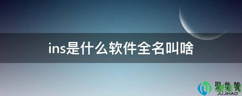 ins是什么软件全名叫啥