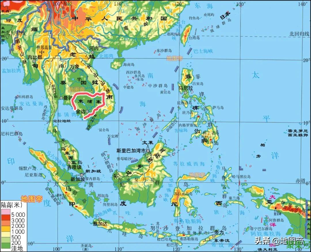 柬埔寨在哪里(柬埔寨在哪个位置地图)