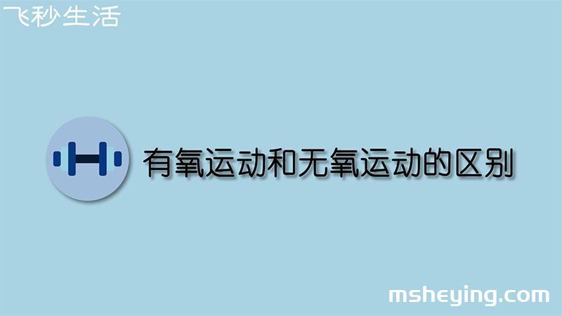 有氧运动和无氧运动的区别