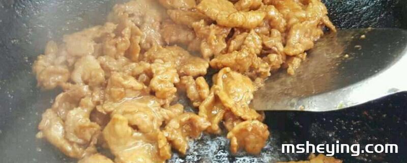 没有淀粉怎么炒肉嫩