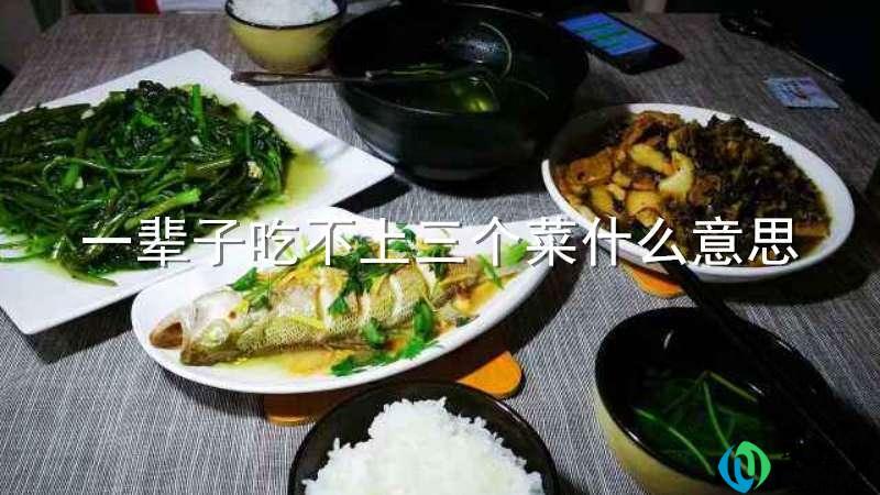 一辈子吃不上三个菜什么意思
