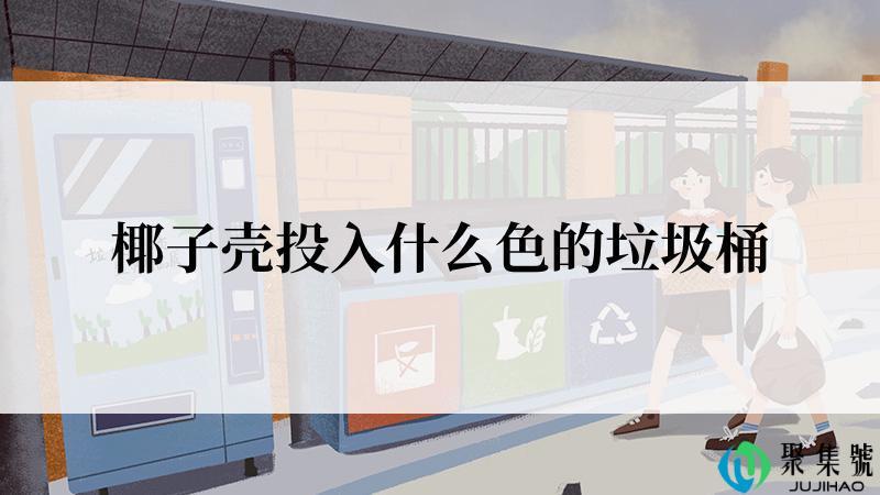 椰子壳投入什么色的垃圾桶
