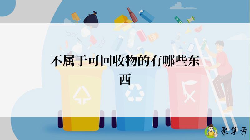 不属于可回收物的有哪些东西