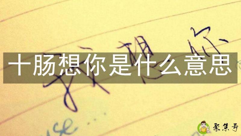 十肠想你是什么意思