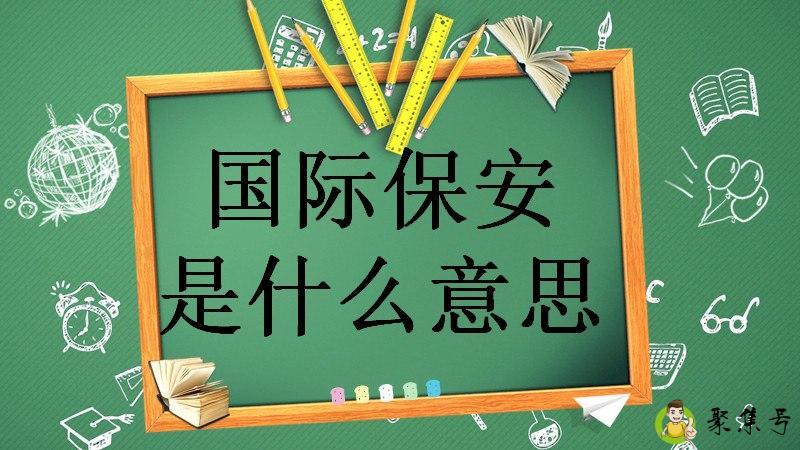 国际保安是什么意思