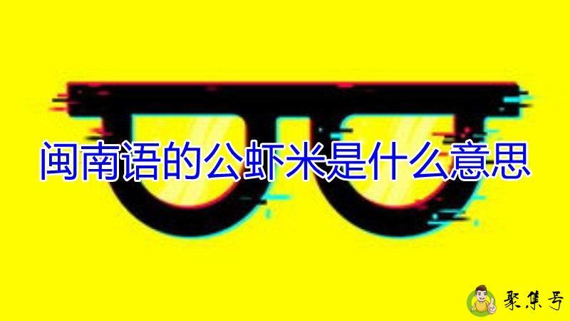 闽南语的公虾米是什么意思