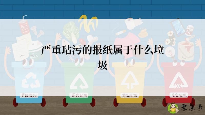 严重玷污的报纸属于什么垃圾