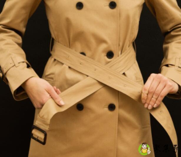 环扣式风衣腰带系法