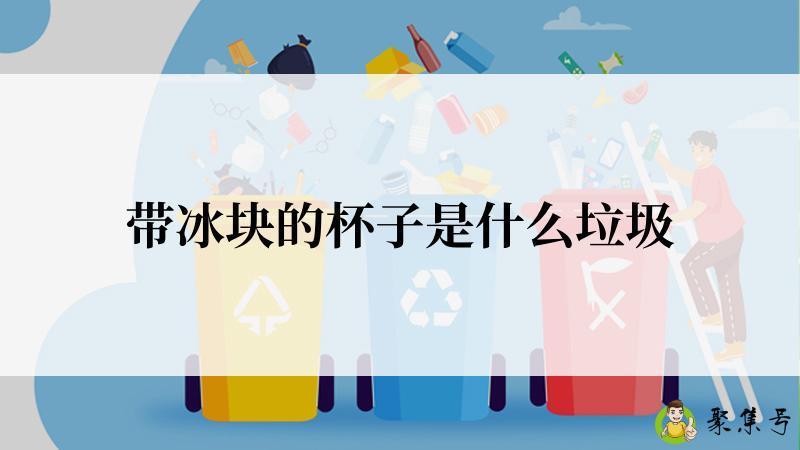 带冰块的杯子是什么垃圾