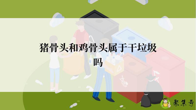 猪骨头和鸡骨头属于干垃圾吗