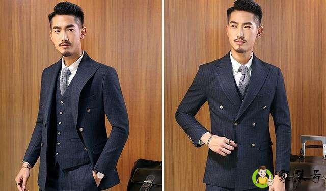 三排扣西服扣法