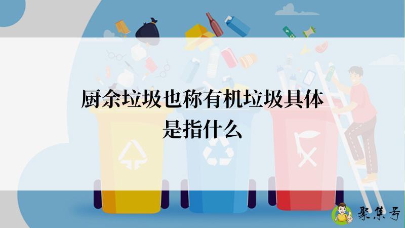 厨余垃圾也称有机垃圾具体是指什么