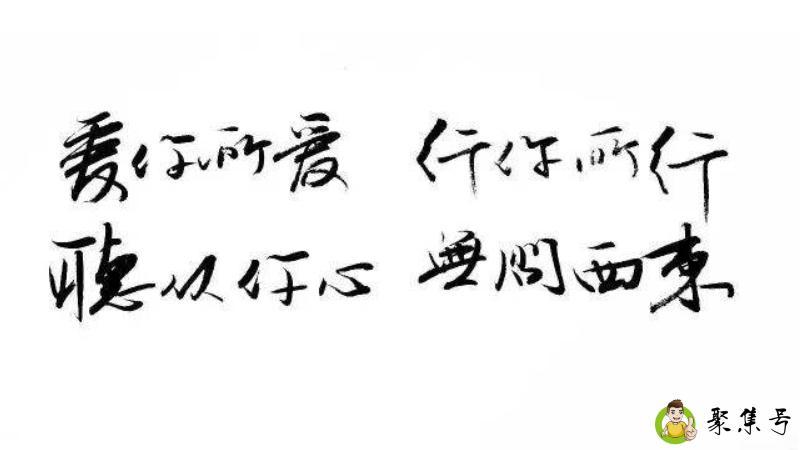 爱你所爱行你所行什么意思