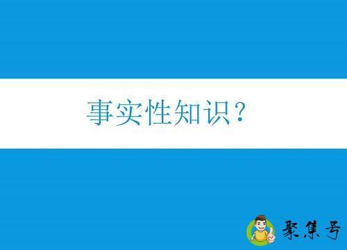 事实性知识是什么意思