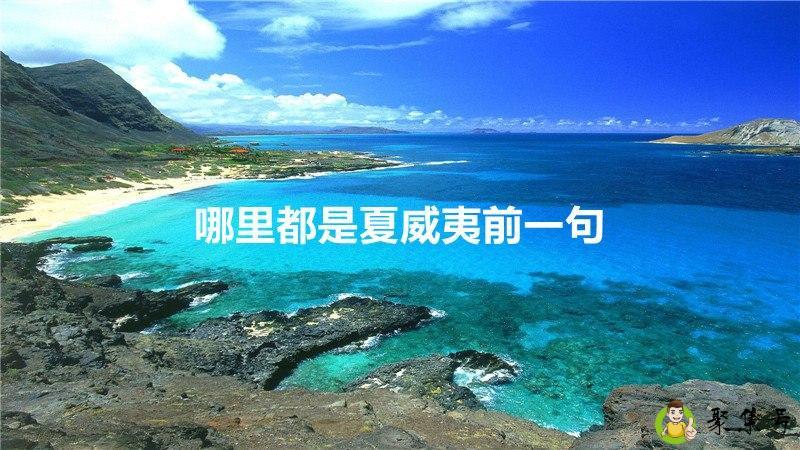 哪里都是夏威夷前一句