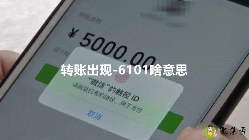 转账出现-6101啥意思