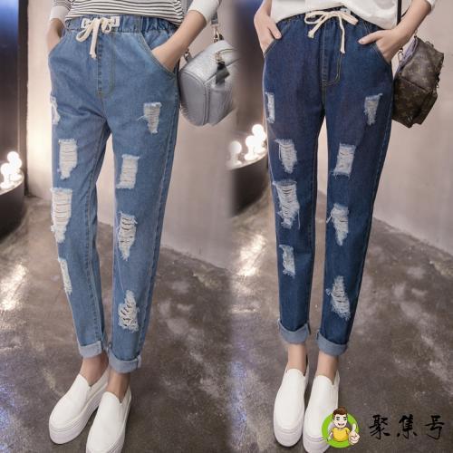 破洞裤扯大了咋补救