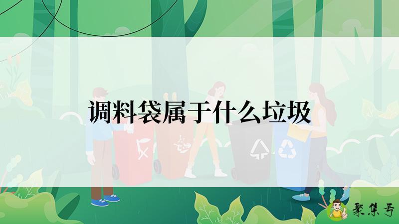 调料袋属于什么垃圾