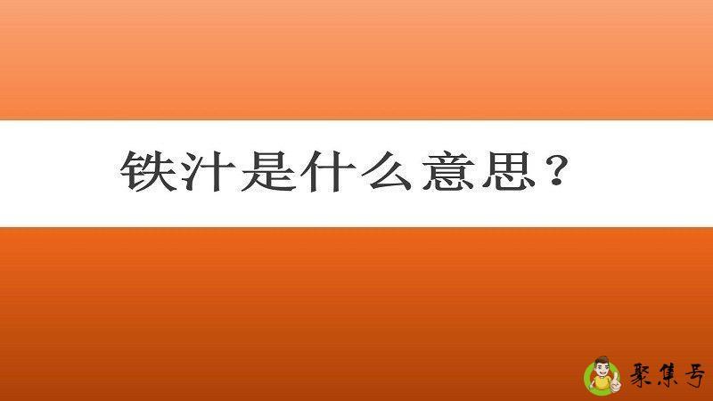 铁汁什么意思