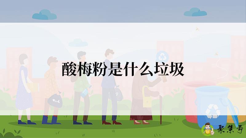 酸梅粉是什么垃圾