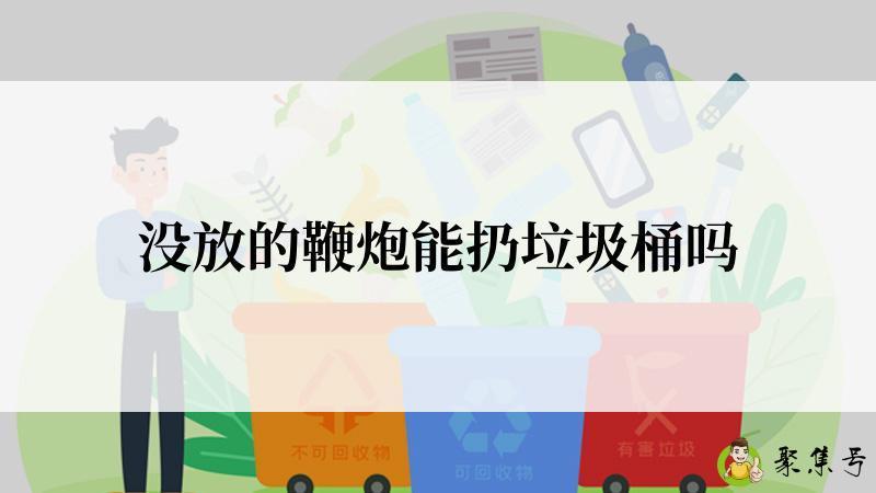 没放的鞭炮能扔垃圾桶吗