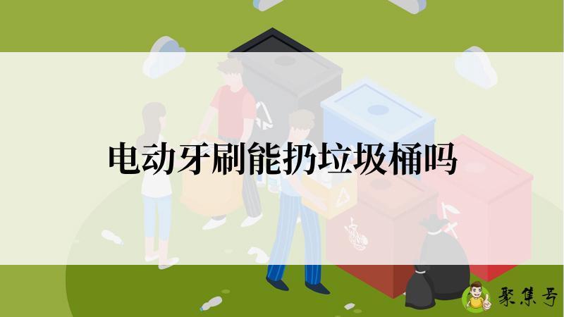 电动牙刷能扔垃圾桶吗